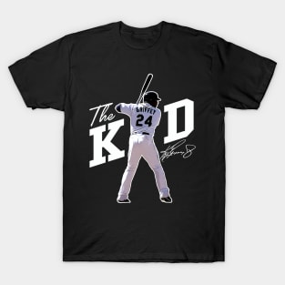 Ken Griffey Jr The Kid Basketball Legend Signature Vintage Retro 80s 90s Bootleg Rap Style T-Shirt